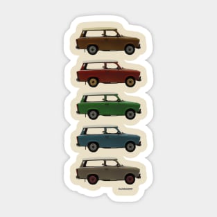 Five Trabbi's Sticker